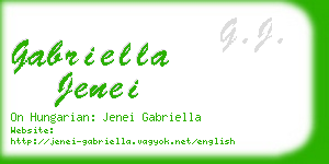 gabriella jenei business card